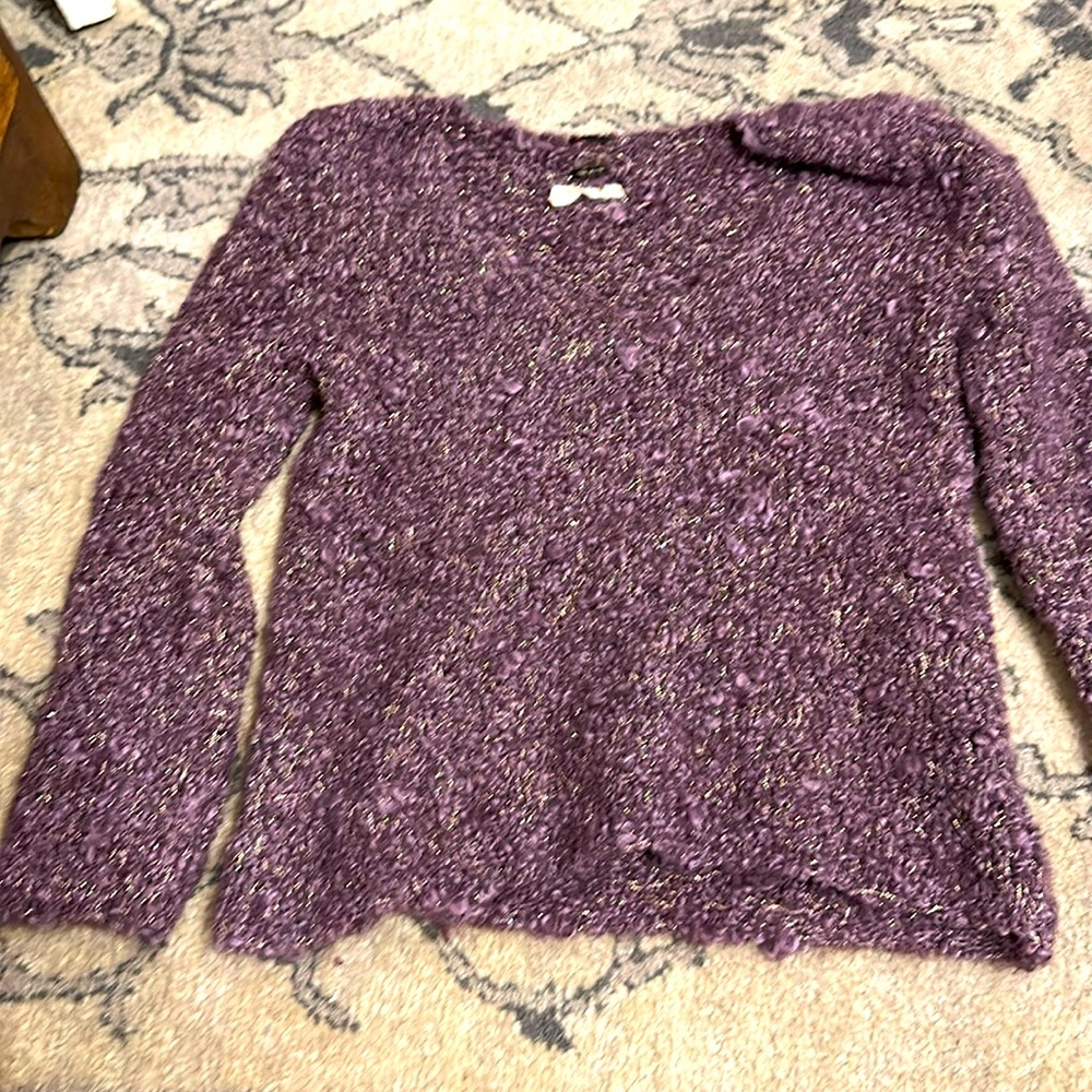 Purple marled sweater